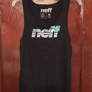 neff logo tank top